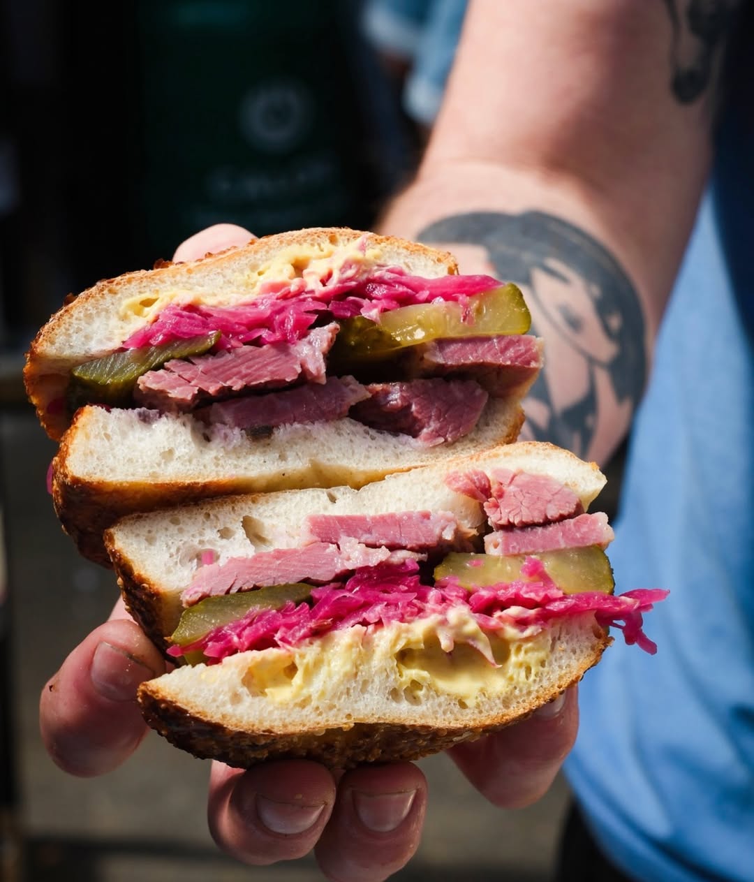 Brisket bagel — house salt beef