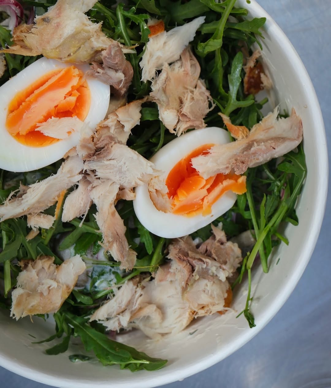 Smoked mackerel salad